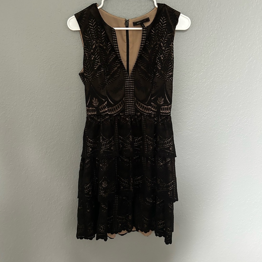 Bcbg lacy black dress